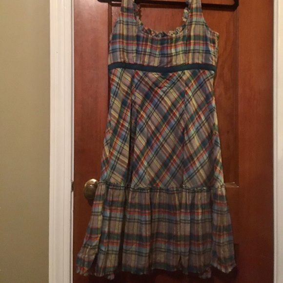 Free People Sleeveless Plaid Dress - Picture 2 of 5